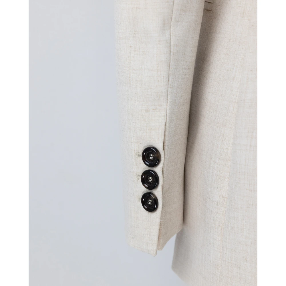 Liu Jo Double-breasted blazer met regular fit Beige Dames