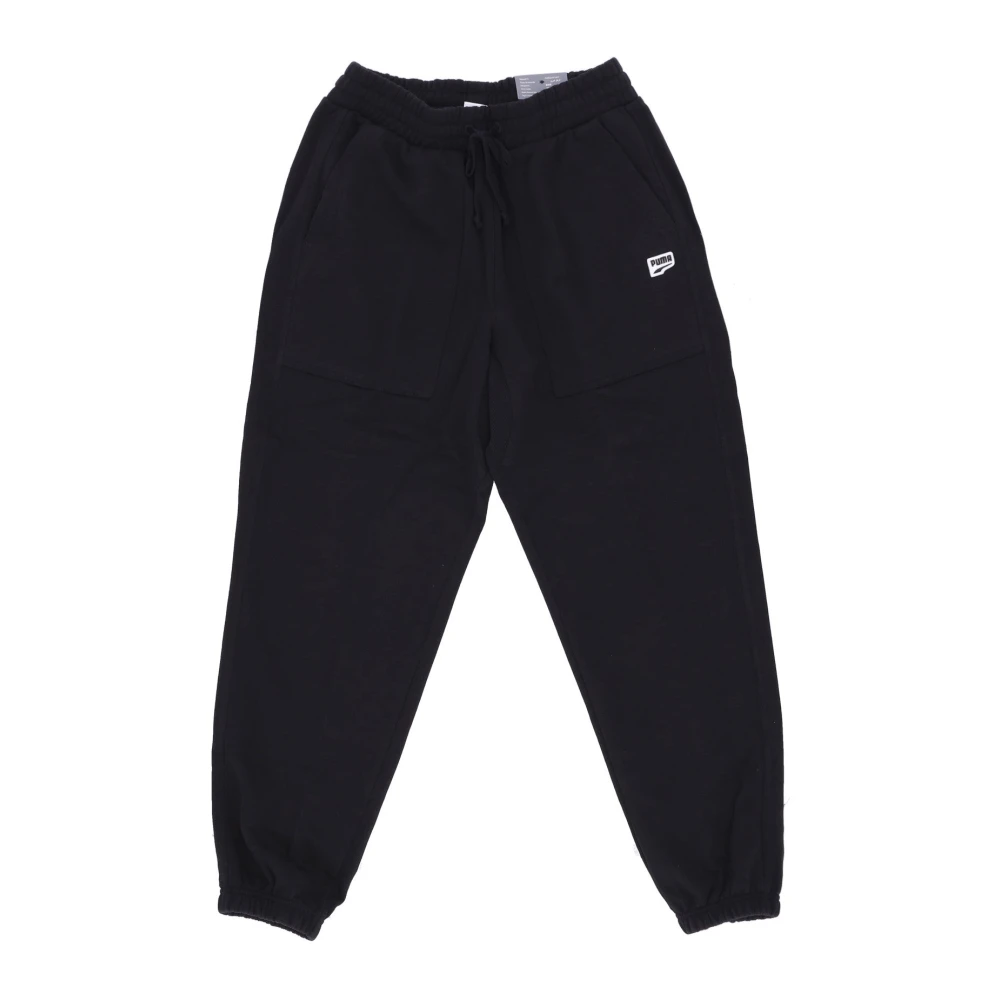 Puma Zwarte Downtown Sweatpants Elastische Taille Black Heren