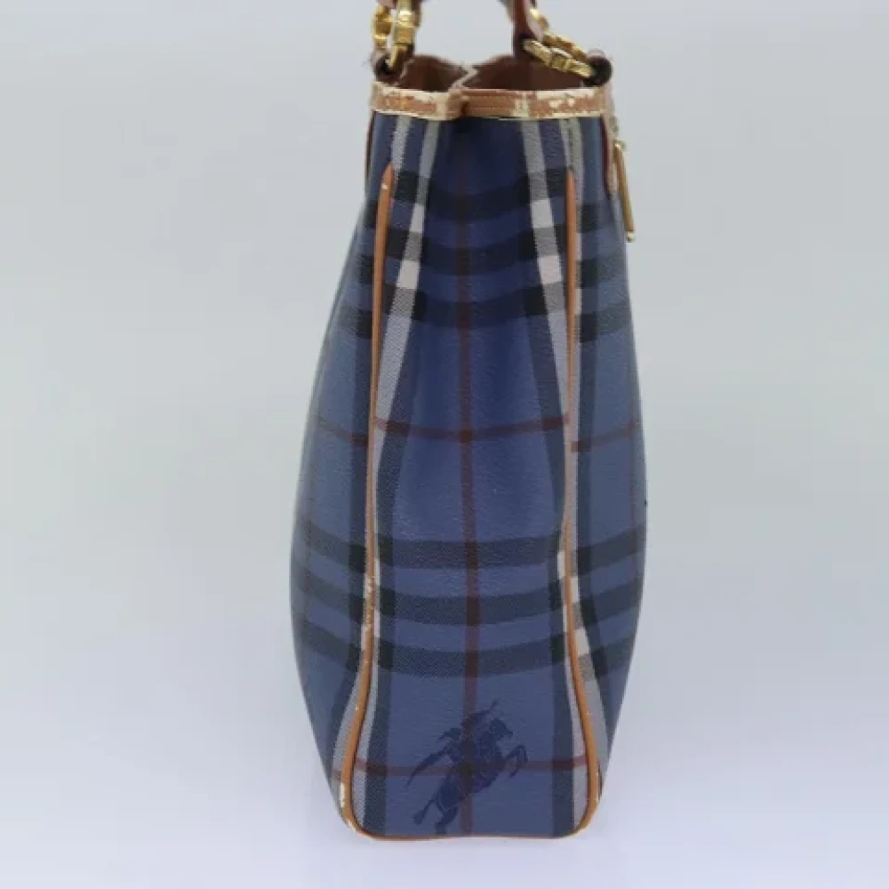 Burberry Vintage Pre-owned Leather totes Blue Dames