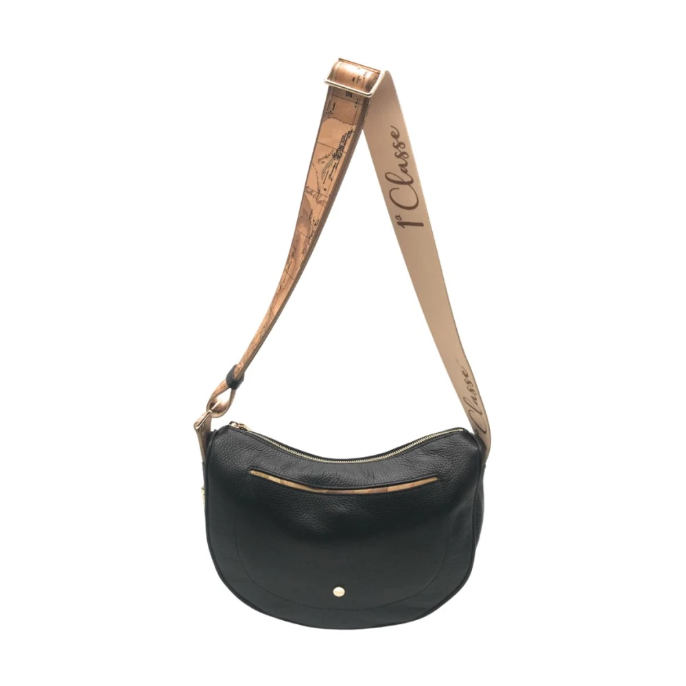 Alviero Martini 1a Classe Klassieke Geo Print Schoudertas Black Dames