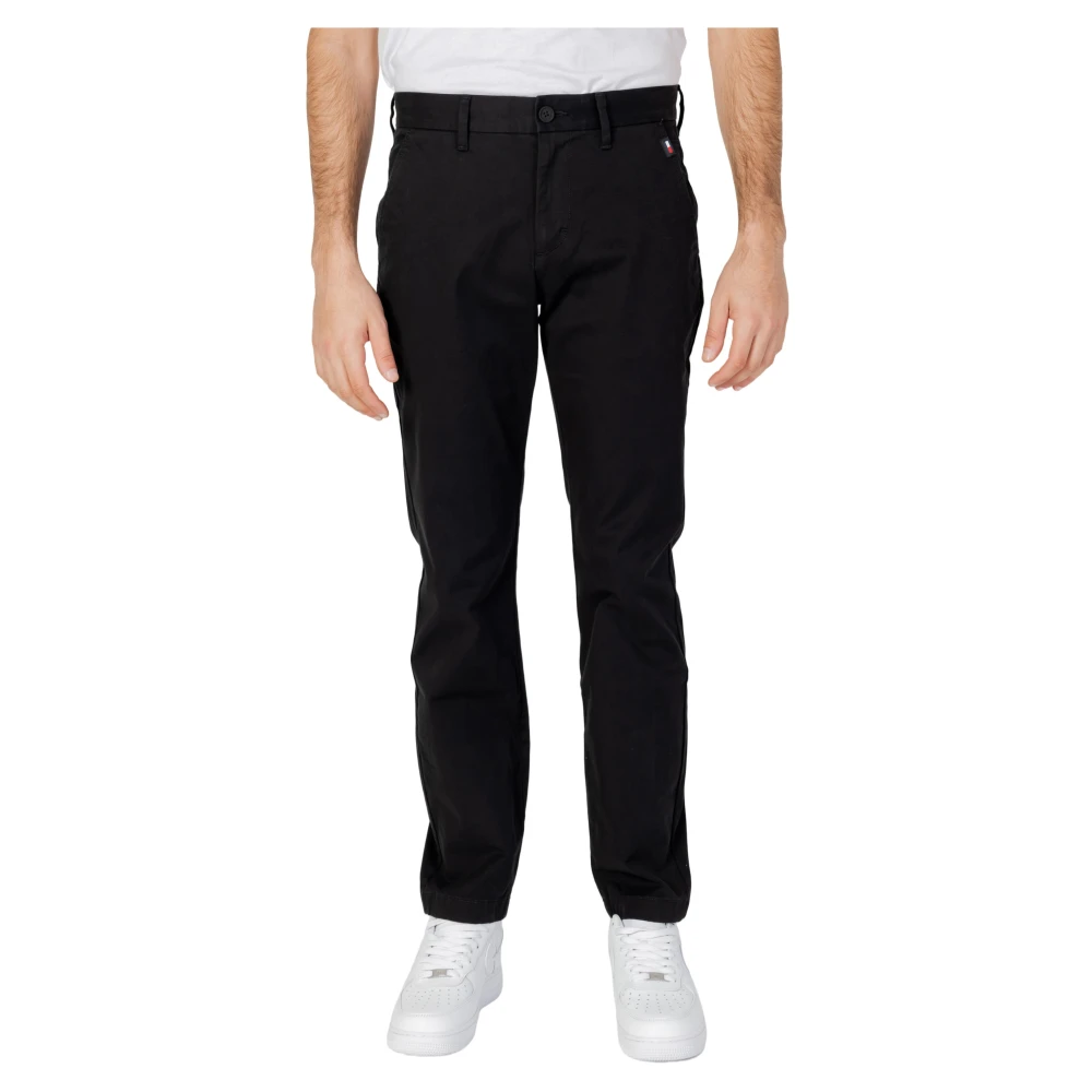 Tommy Jeans Svarta Slim Fit Chinos Black, Herr