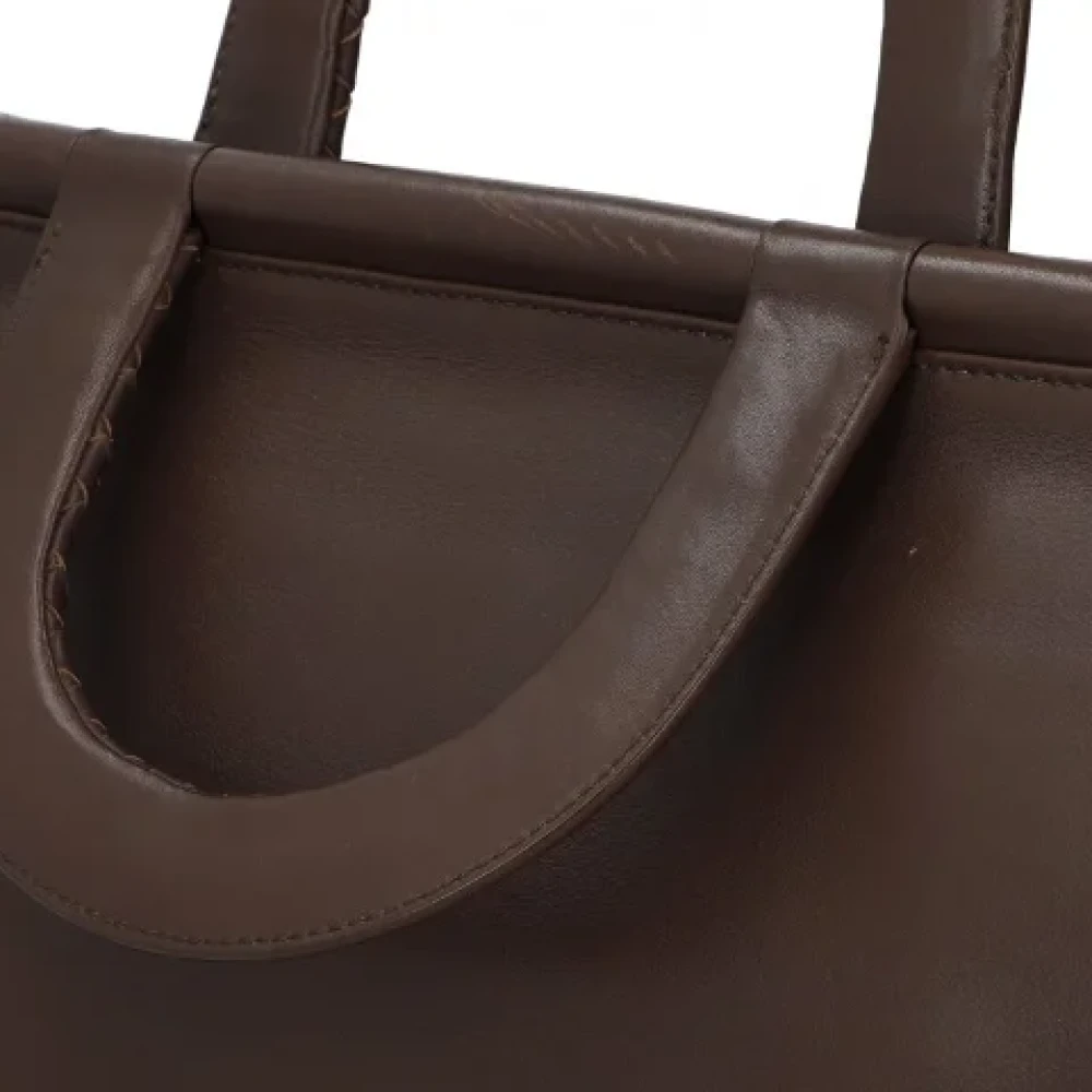 Bottega Veneta Vintage Pre-owned Leather handbags Brown Dames