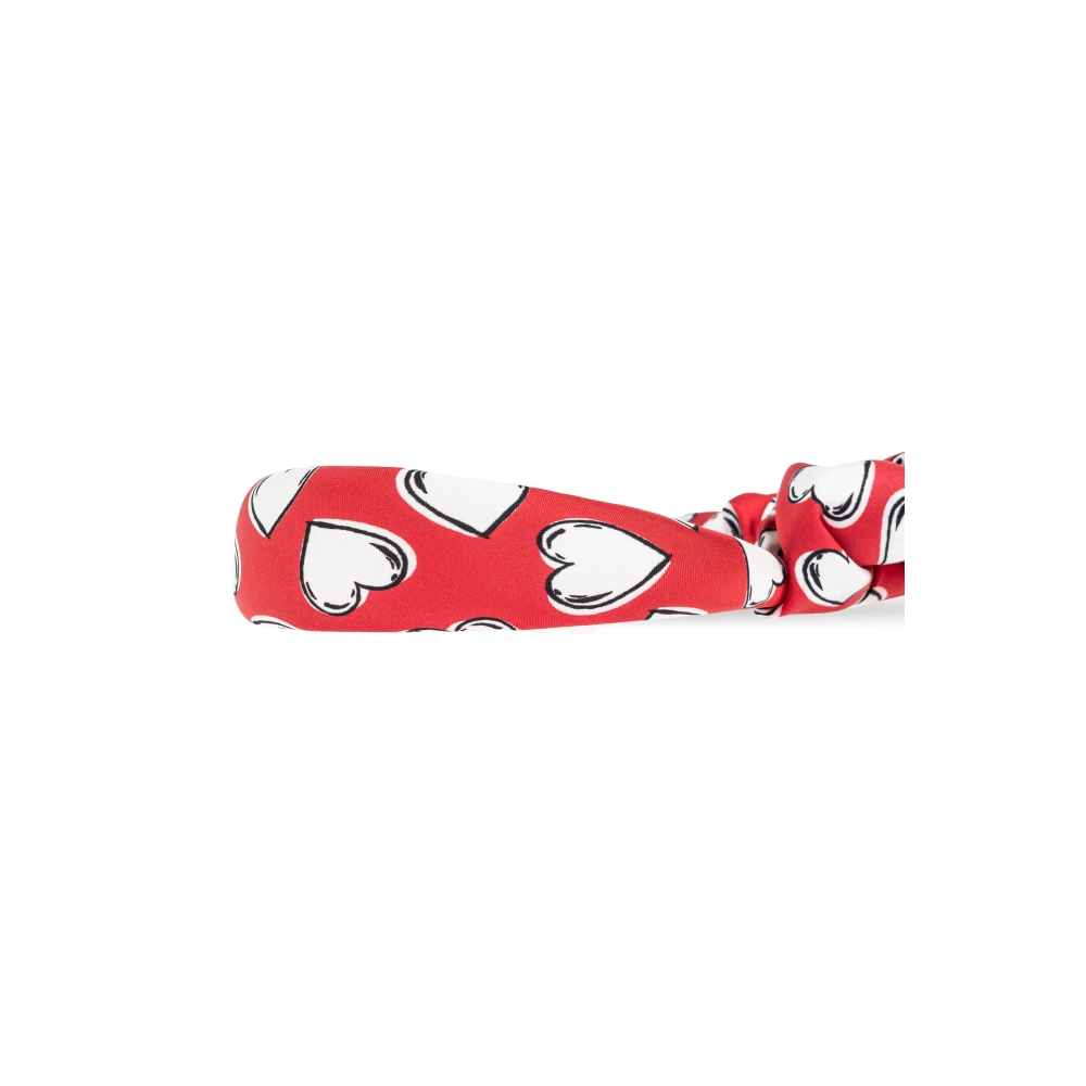 Moschino Hoofdband met sjaal Red Dames