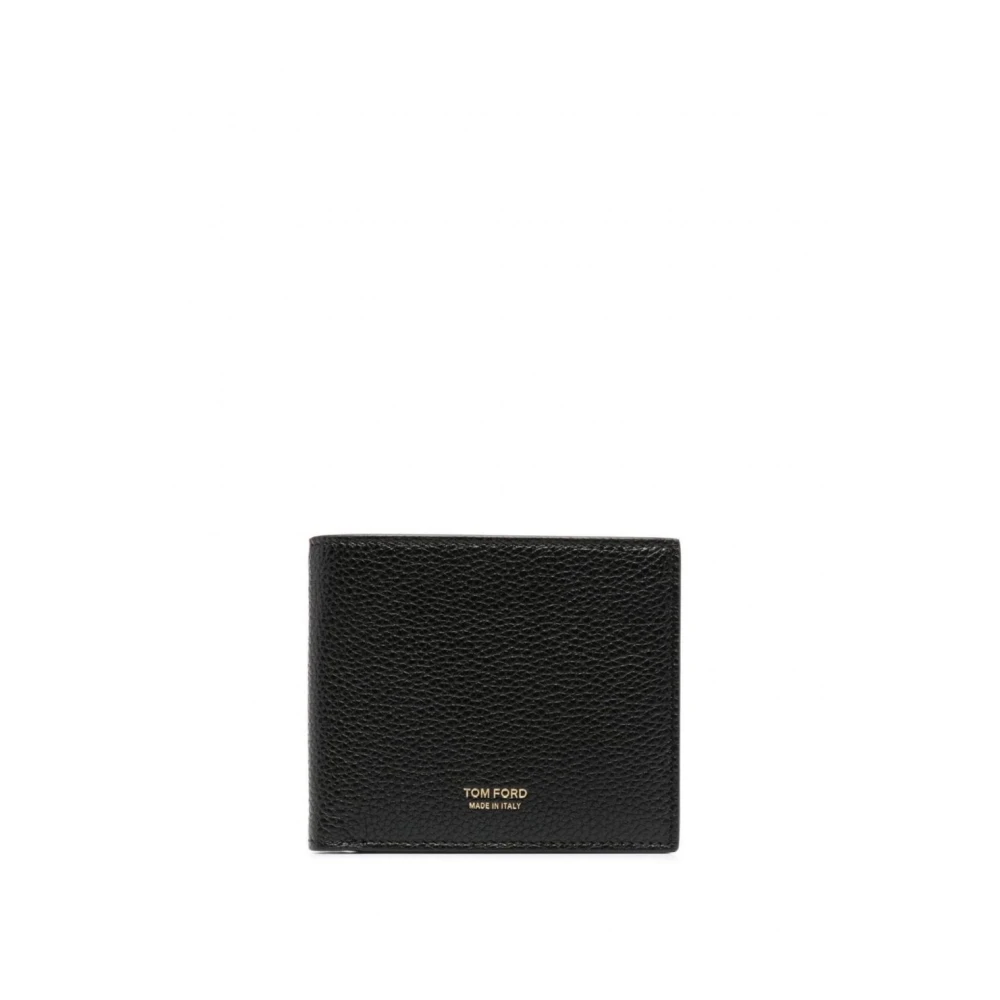 Tom Ford Klassisk Bifold Läder Plånbok Black, Herr