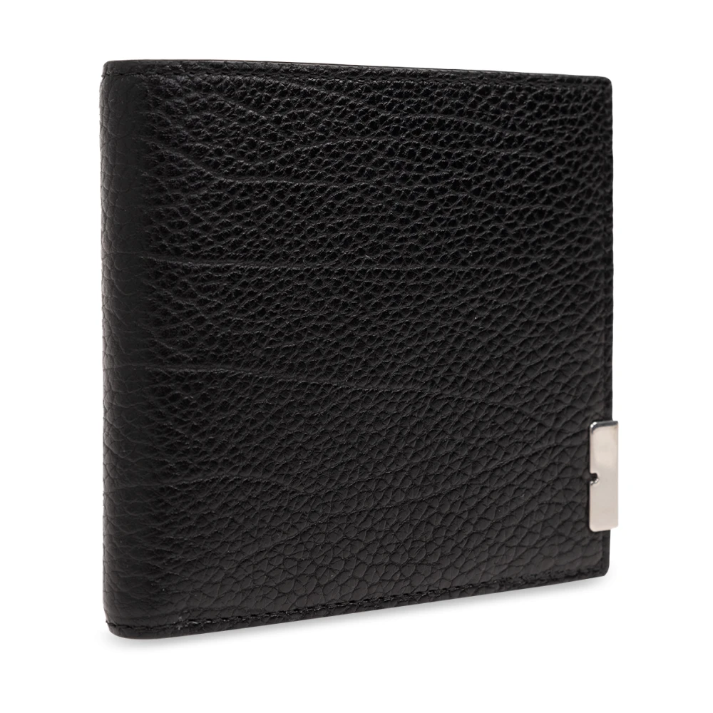 Burberry Leren portemonnee Black Heren