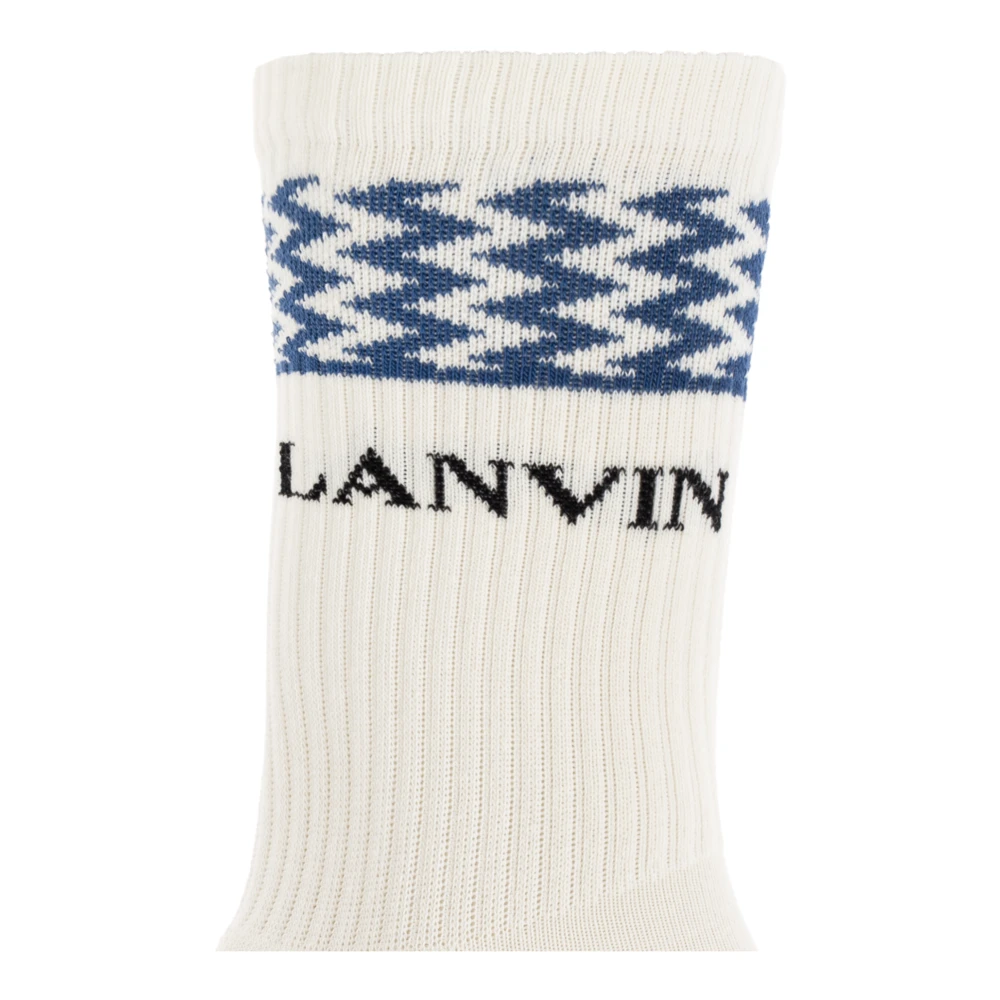 Lanvin Katoenen sokken Beige Heren