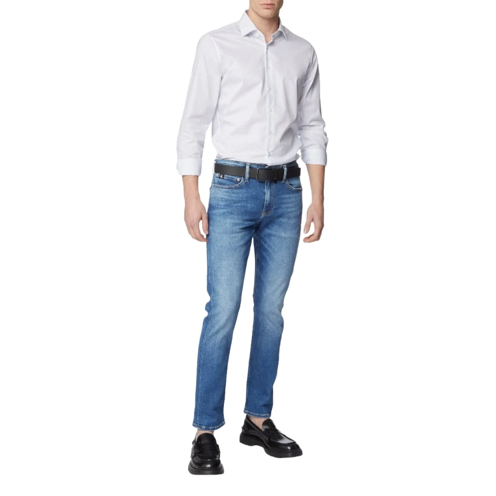 Calvin Klein Lange mouwen shirt Blue Heren