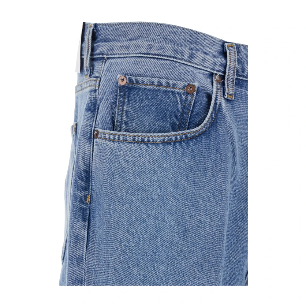 Agolde Lichtblauwe Five-Pocket Jeans met Achterlogo Blue Heren