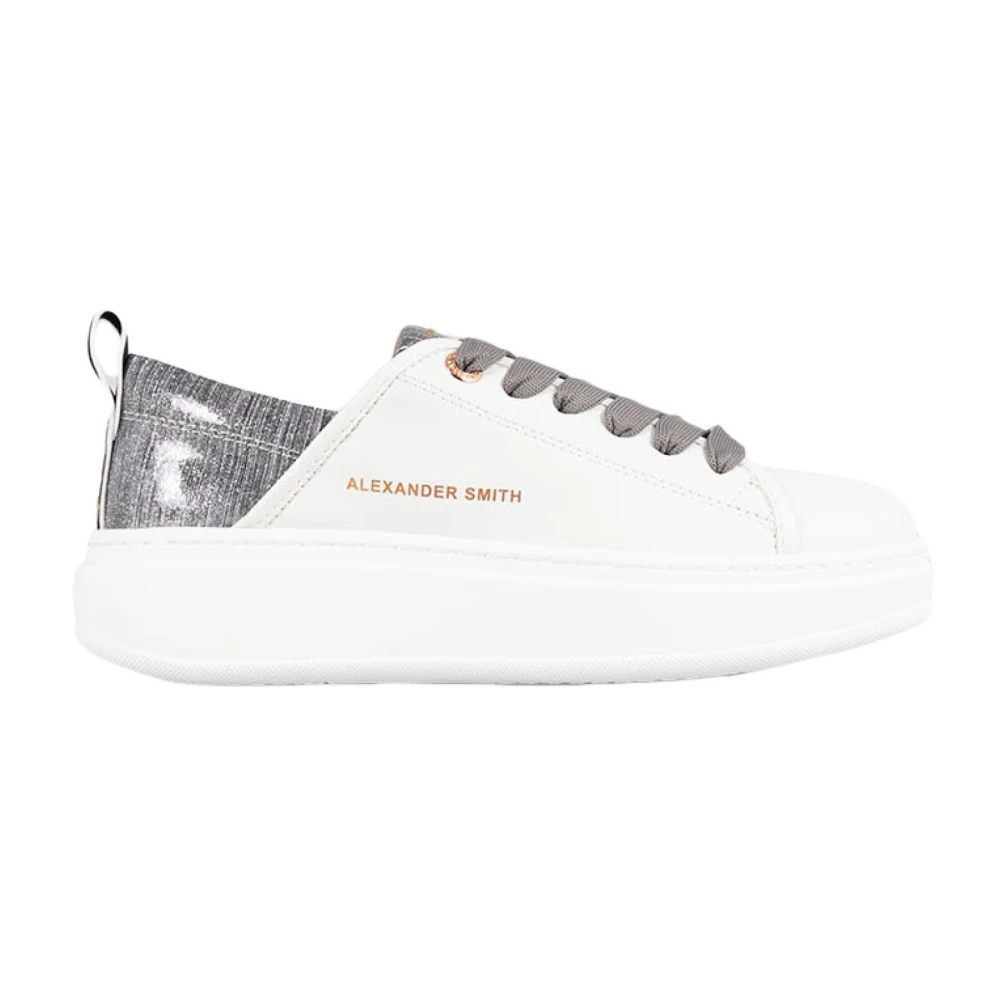 Alexander Smith Vegan Sneakers Grigio Aw24 White, Dam