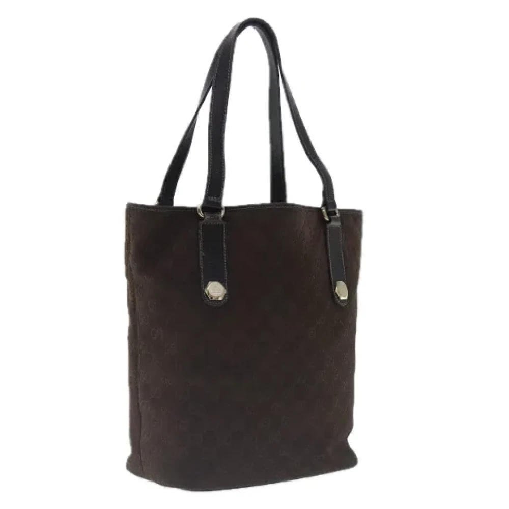 Gucci Vintage Pre-owned Canvas totes Brown Dames