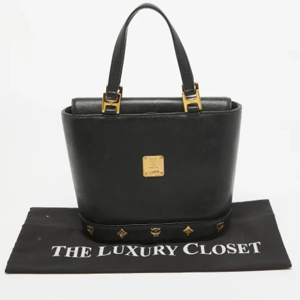MCM Pre-owned Leather totes Black Dames