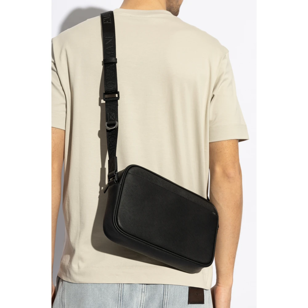 Emporio Armani Schoudertas uit de collectie Black Heren