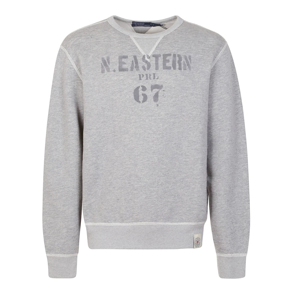 Ralph Lauren Crewneck Sweatshirt met Lange Mouwen Gray Heren