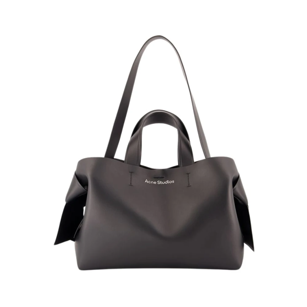 Acne Studios Women's Black Quilted Leather Shopper Bag - Handbags - One Size - Bags