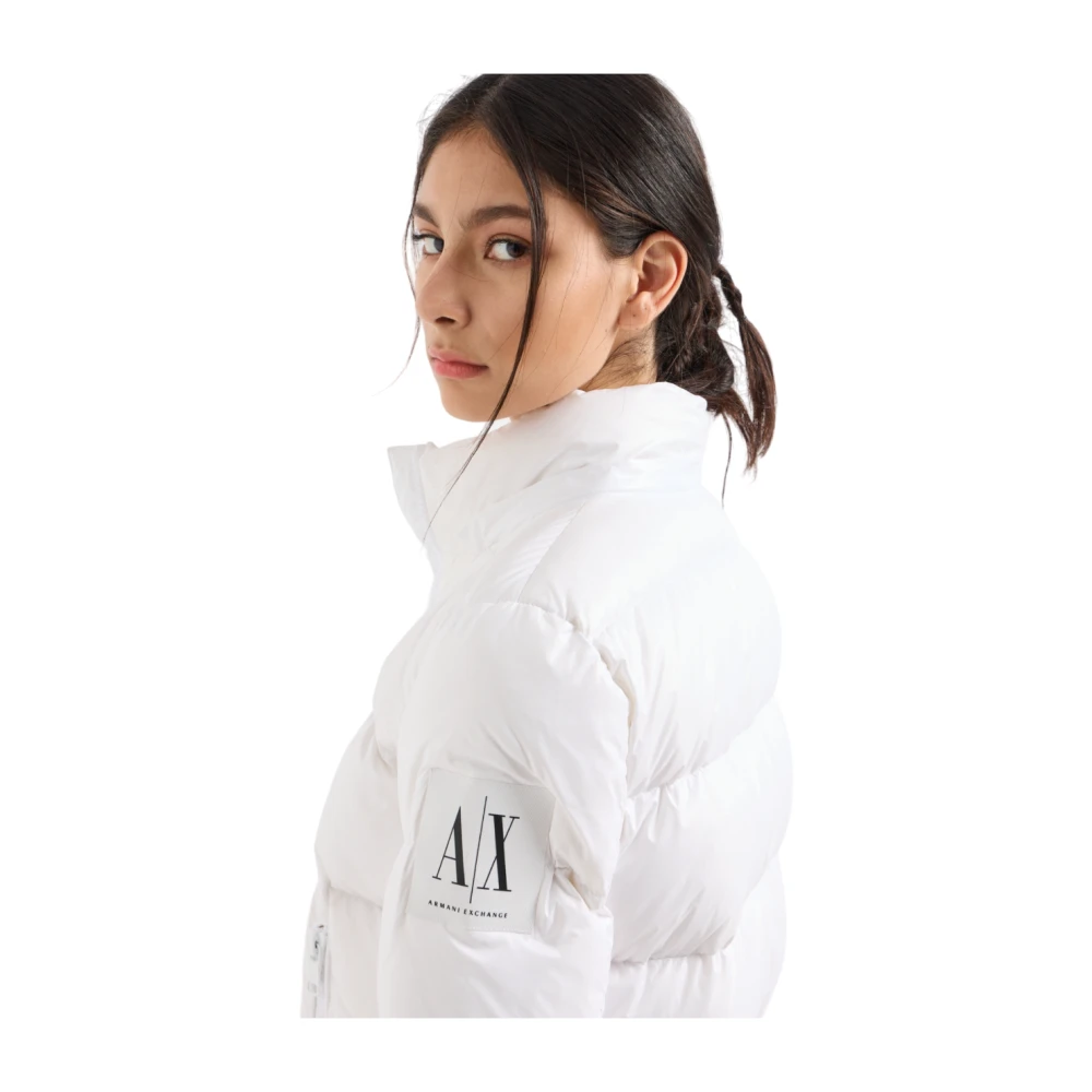 Armani Exchange Witte Donsjas White Dames