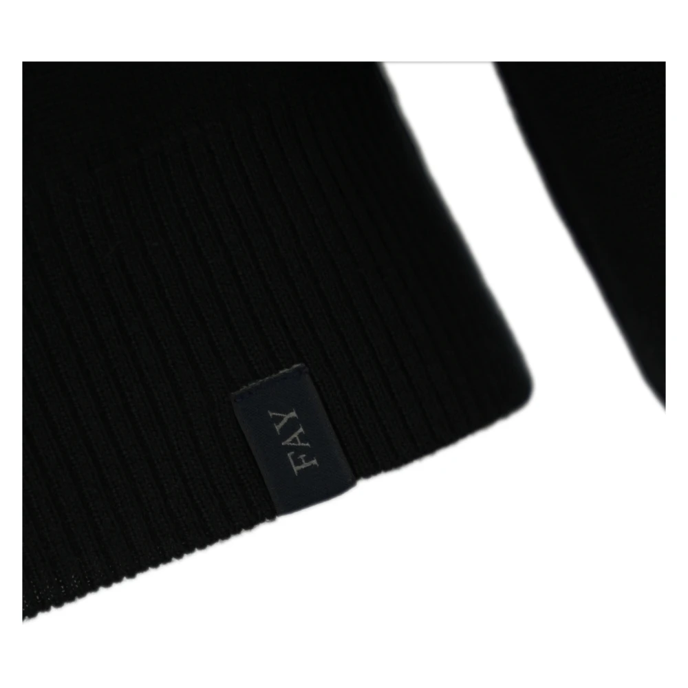 Fay Zwarte wollen coltrui Black Heren