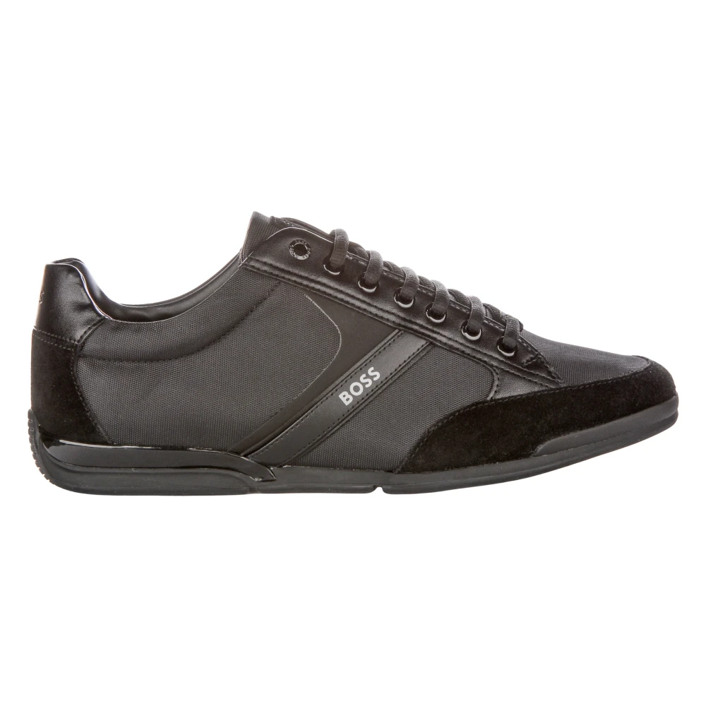 Hugo Men's Black Sneakers, 12 Uk, Sleek Trainers For