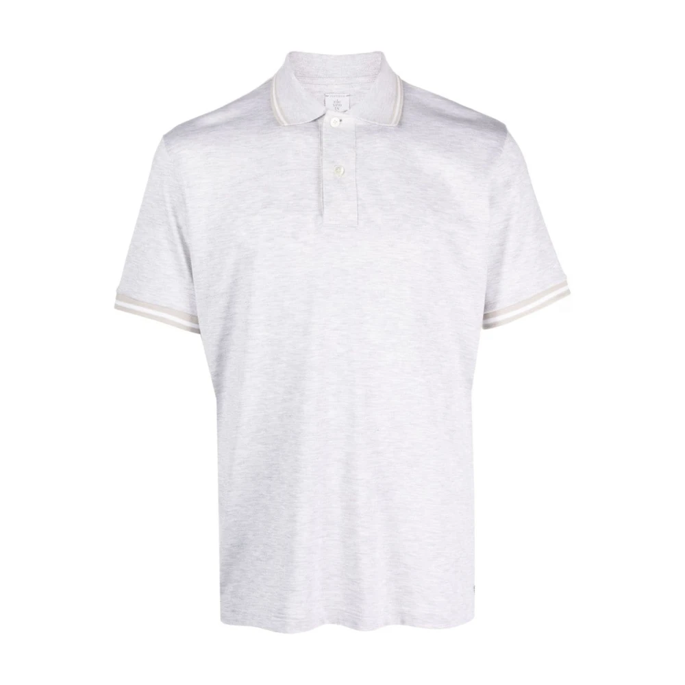 Eleventy Casual Polo Shirt Korte Mouw Grijs Gray Heren