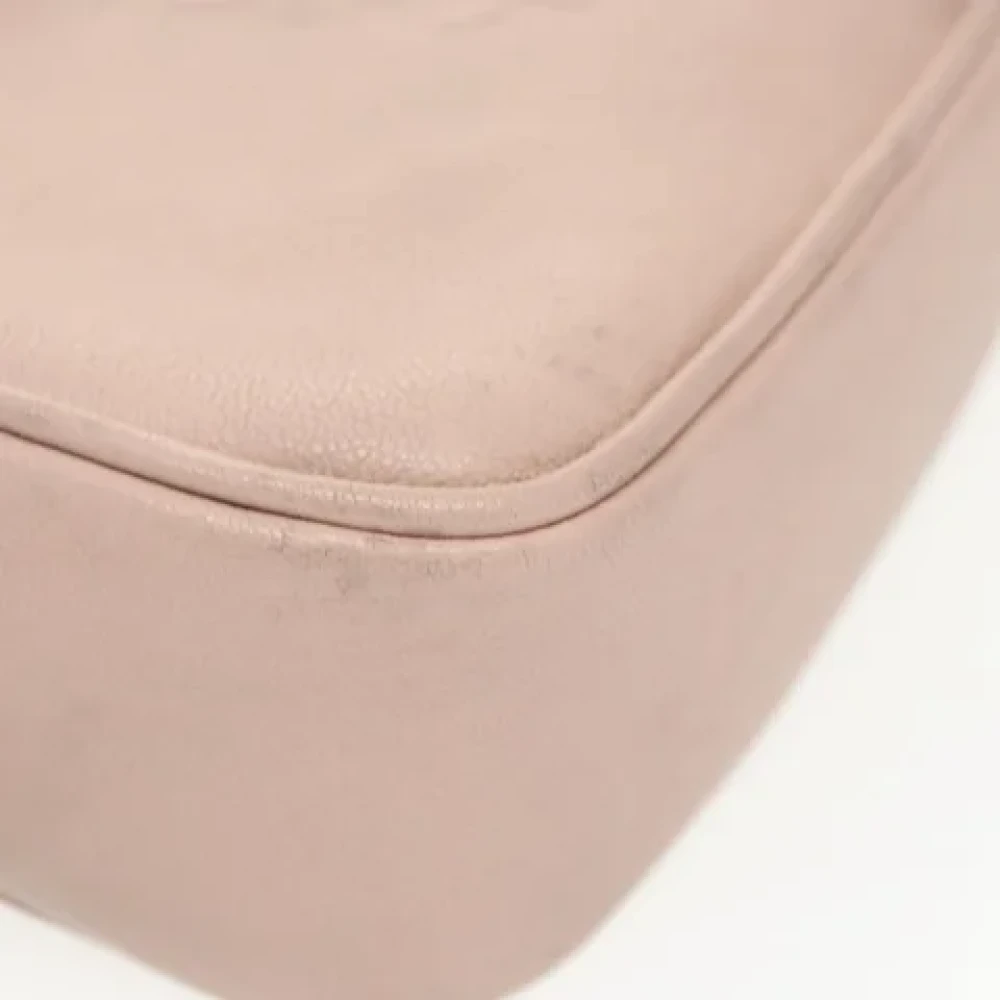 Saint Laurent Vintage Pre-owned Leather crossbody-bags Pink Dames