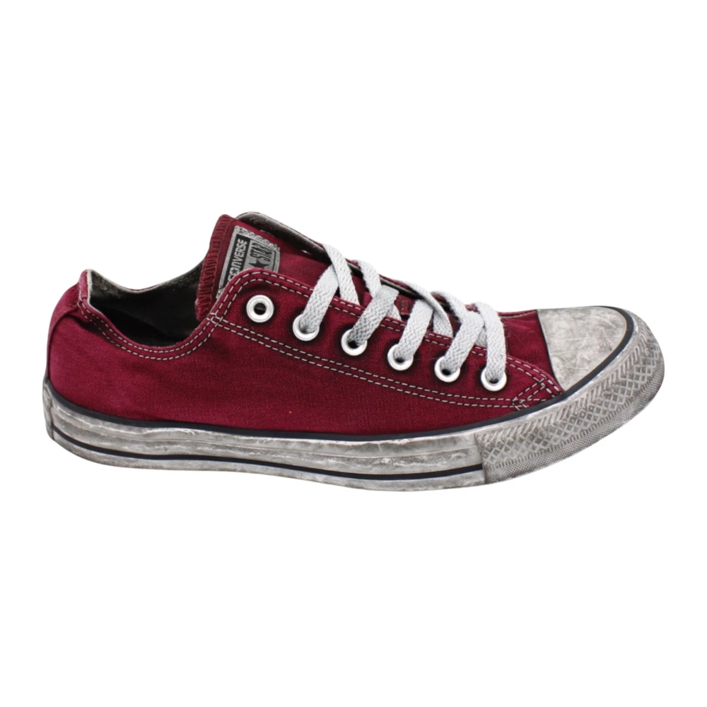 Converse Rook Ox Canvas Rubberen Zool Schoen Heren Schoenen Rood