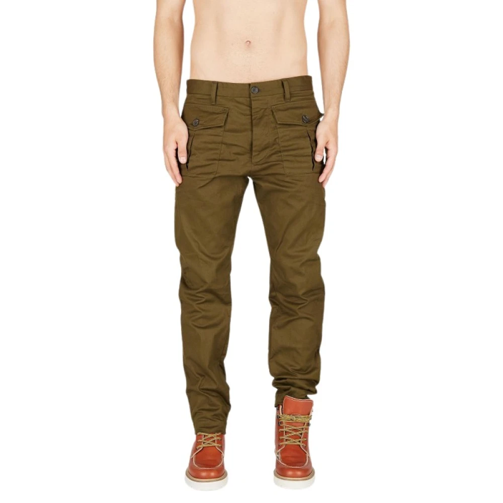 Dsquared2 Ranger Chino Denim Broek Green Heren