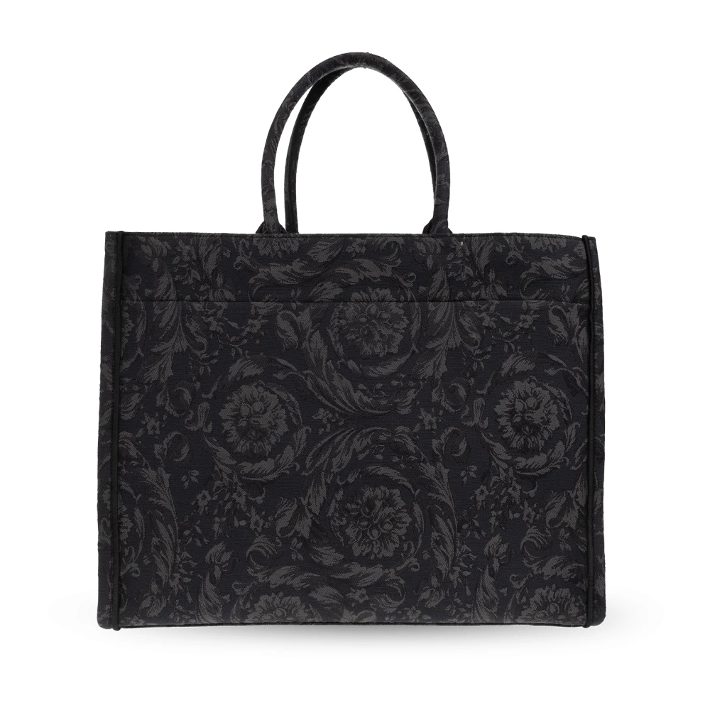 Versace Athena Grote shopper tas Black Unisex