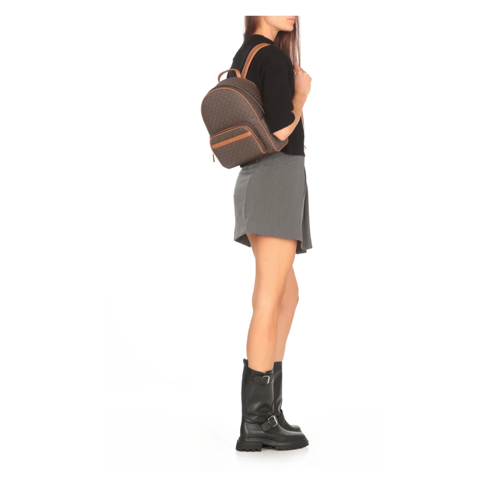 Michael Kors Bruine rugzak met voorvak met rits Brown Dames
