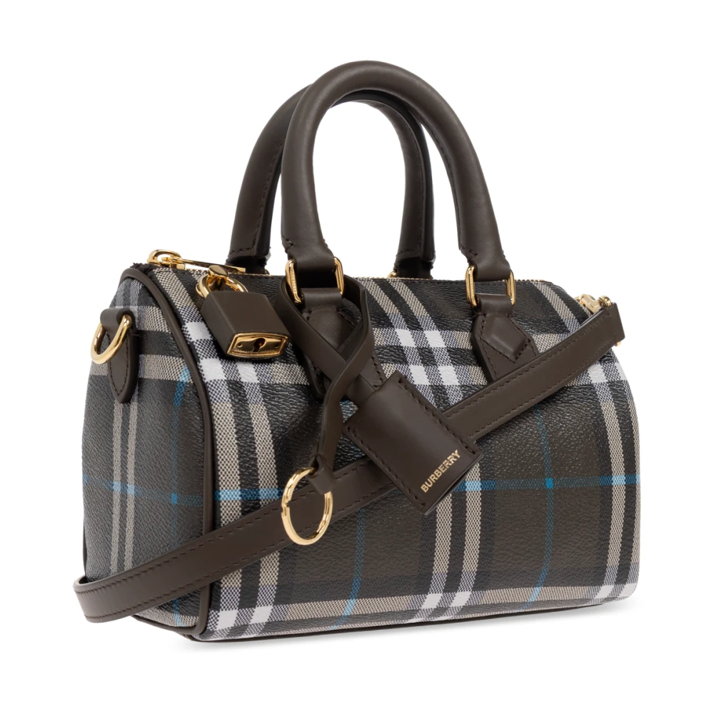 Burberry Handtas Mini Bowlingtas Brown Dames