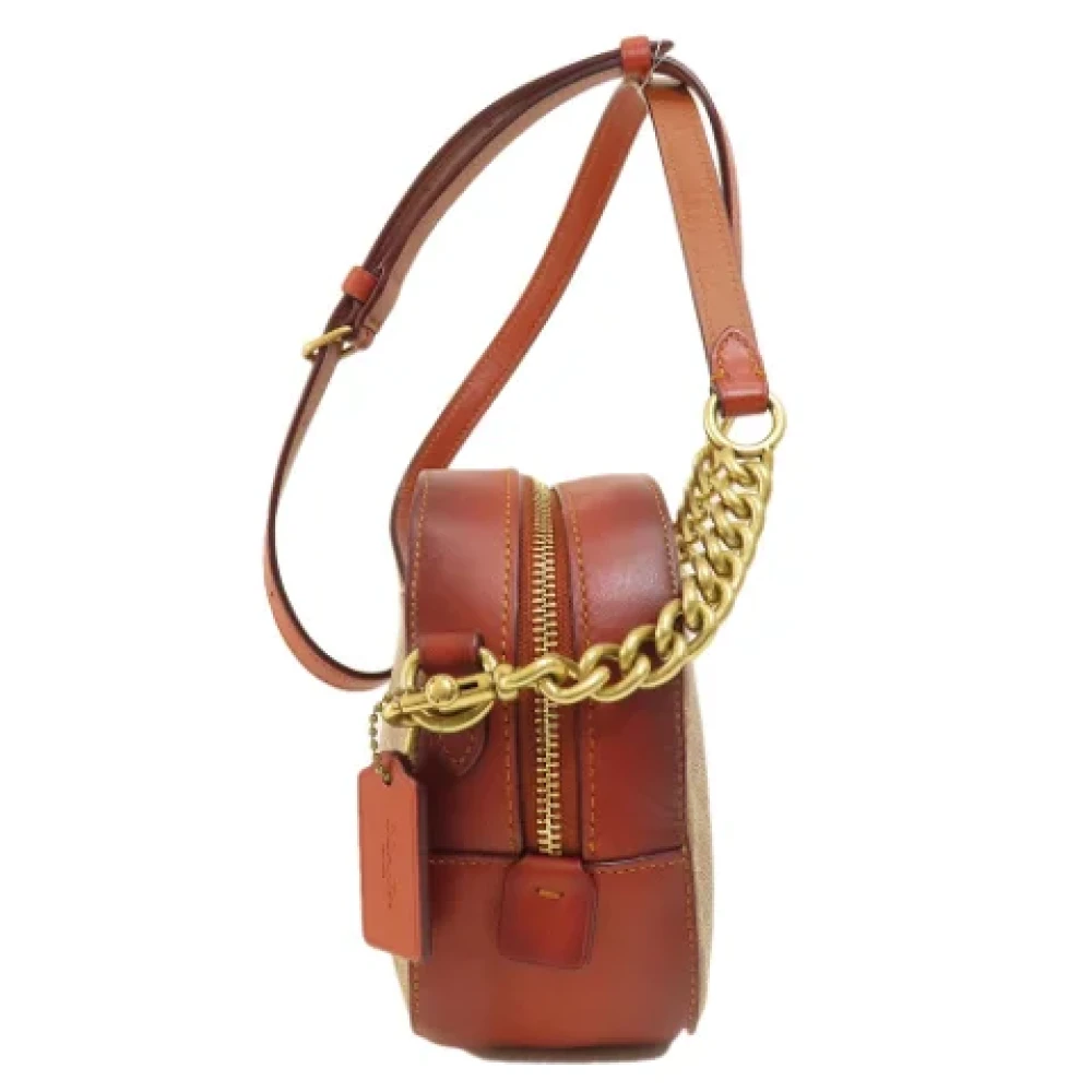 Coach Pre-owned Plastic shoulder-bags Brown Dames