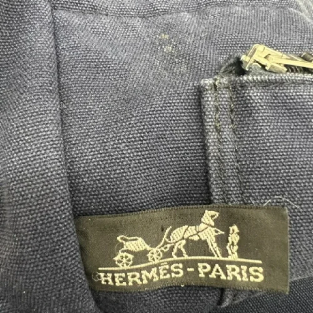 Hermès Vintage Pre-owned Cotton totes Blue Dames