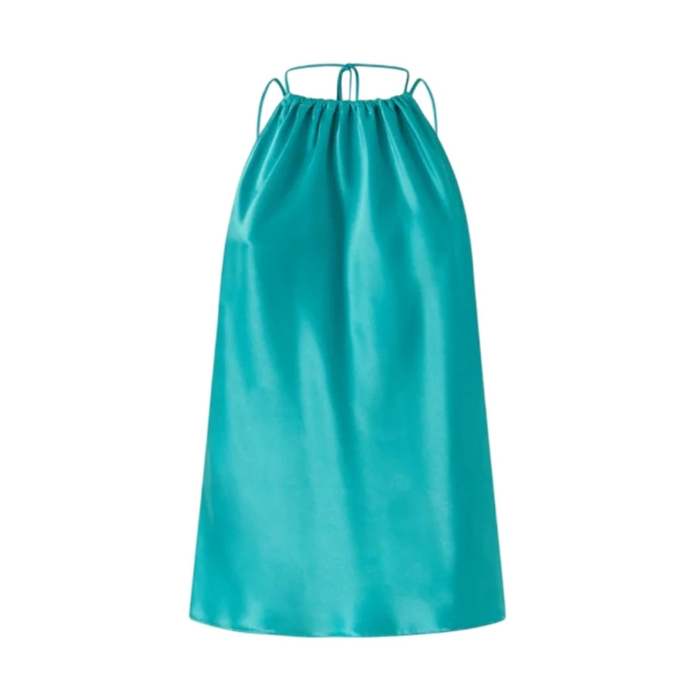 Pinko Women's Green Sleeveless Tops, S, Sleeveless Top