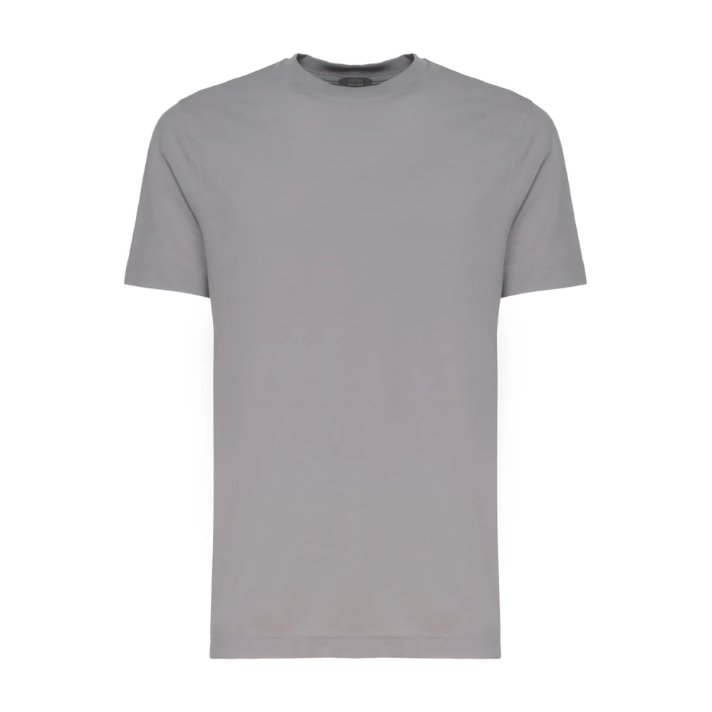 Zanone T-Shirts Gray Heren
