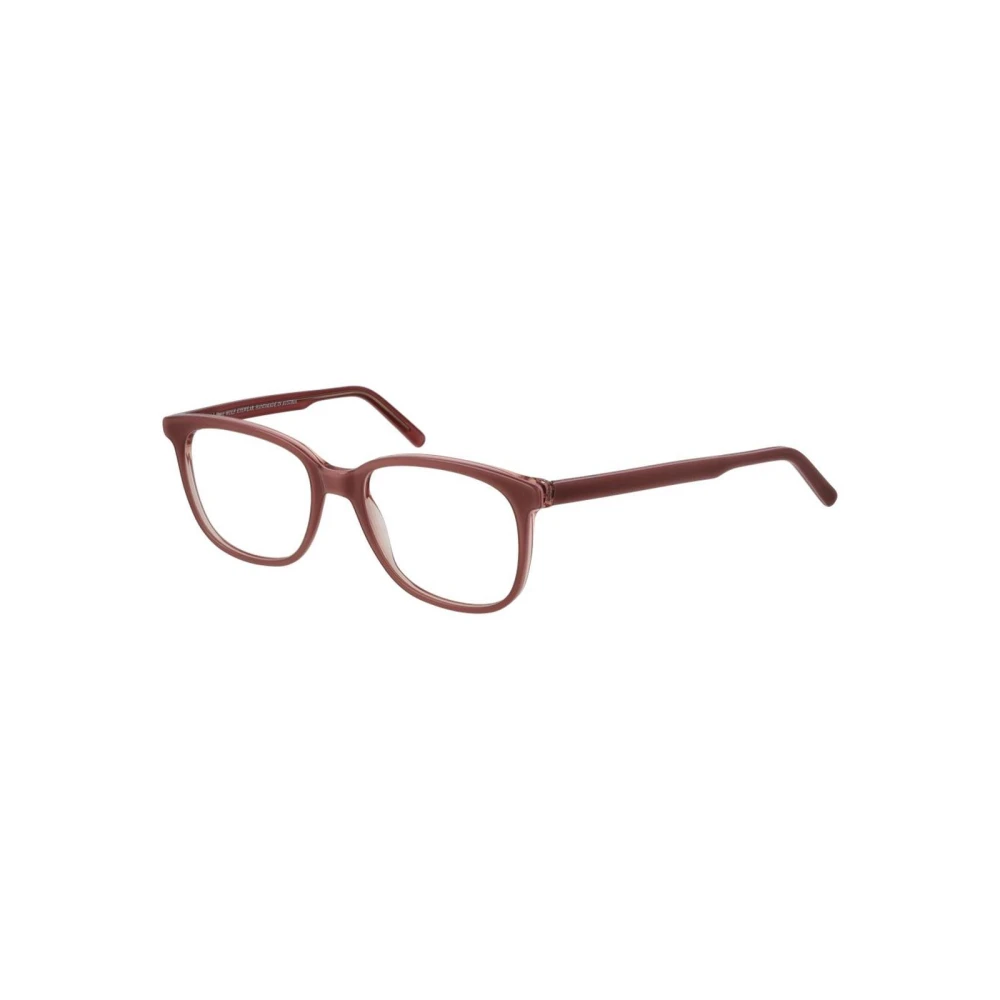 Andy Wolf Unisex Pink Glasses, One Size, Full-Rim Optical Frames With Branded Case