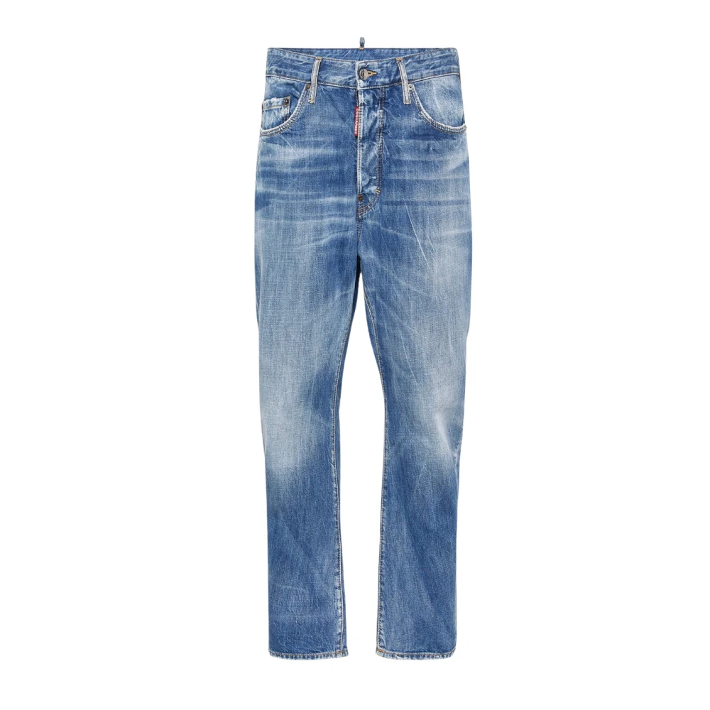 Dsquared2 Vintage Wash Jeans Stijlvol en Praktisch Blue Heren