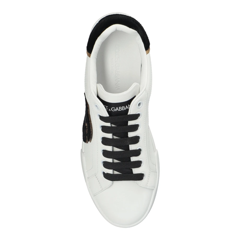 Dolce & Gabbana Leren Sneakers met Logo