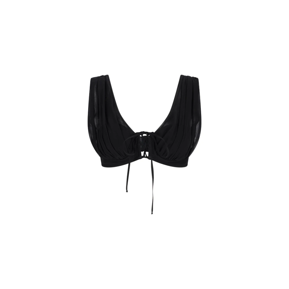 Giuseppe Di Morabito Black Bra - Female - Sleeveless Tops - M - Tops