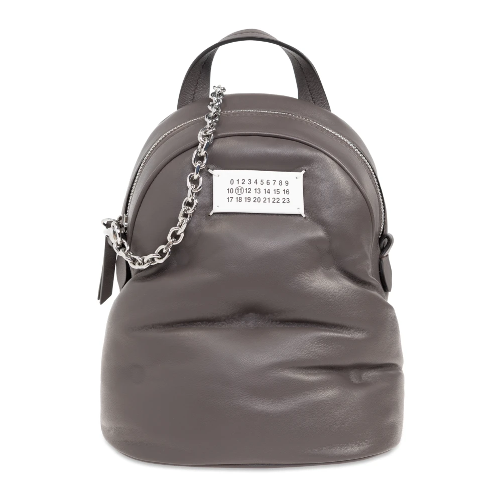 Maison Margiela Leren rugzak met de optie om als tas te worden gedragen Brown Unisex