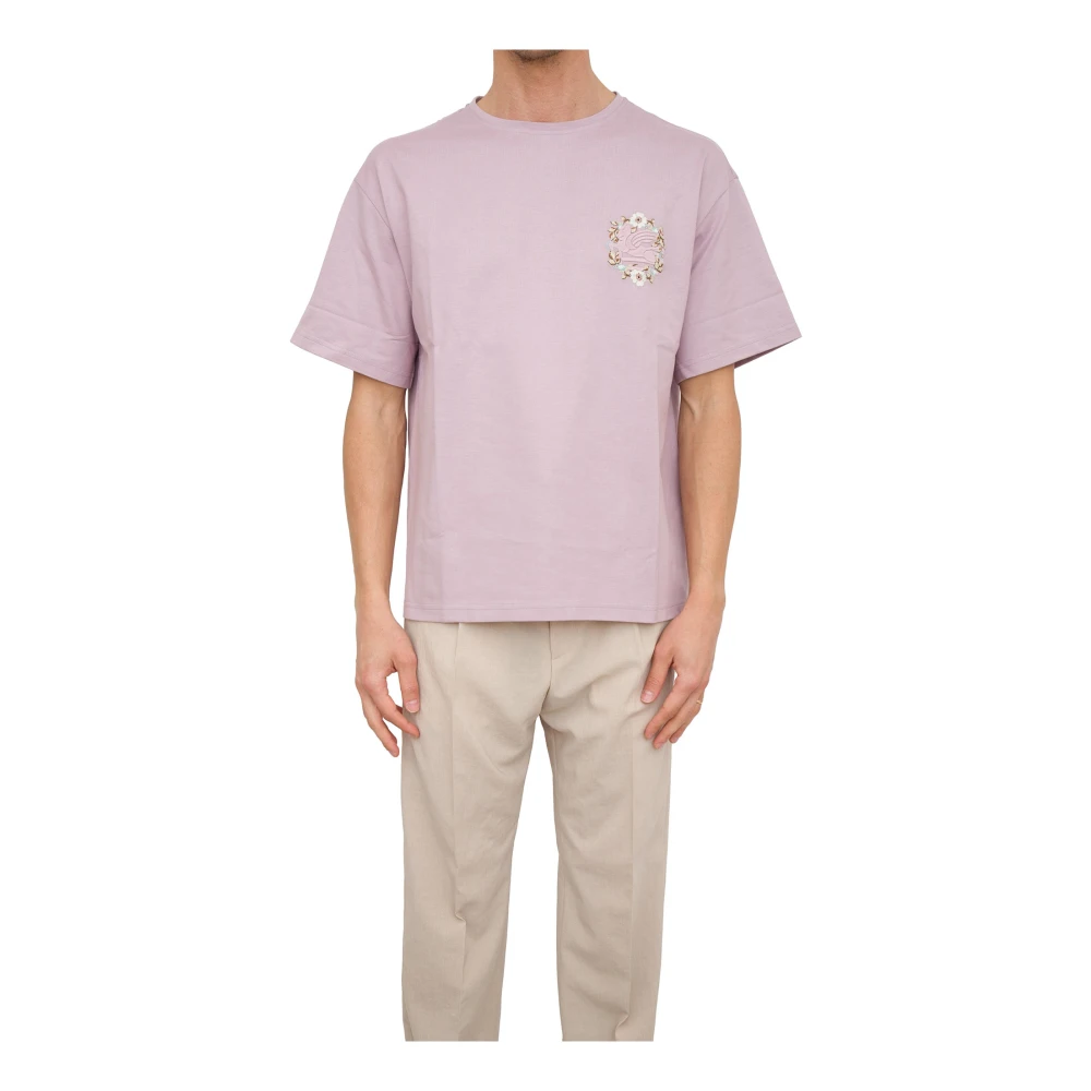 ETRO Soho Paarse T-Shirt Purple Heren
