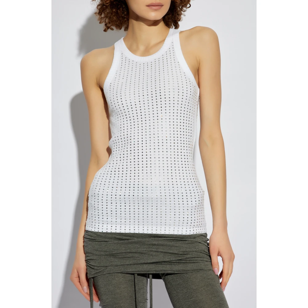 The Attico Top met decoratieve afwerking White Dames