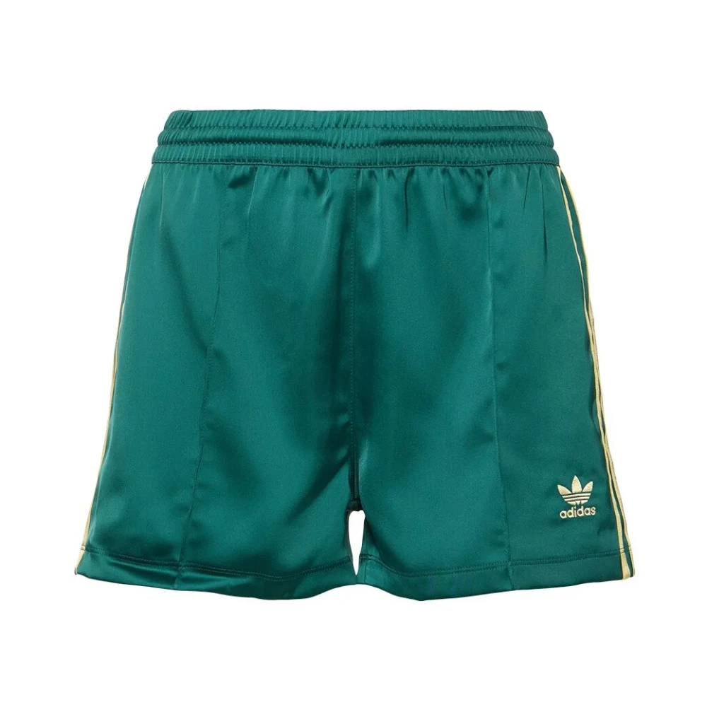 Adidas Originals Groene Satijnen Shorts Damesmode Green Dames