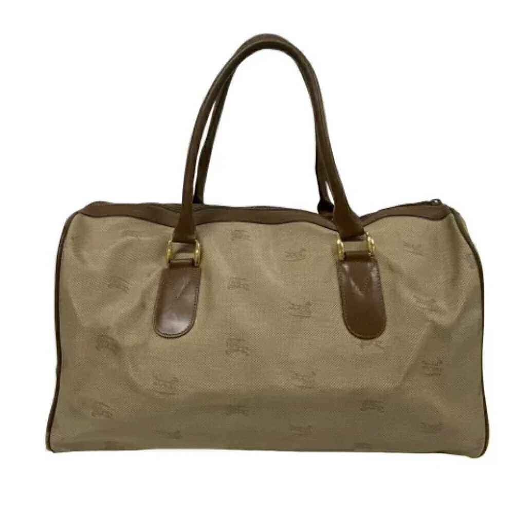 Burberry Vintage Pre-owned Fabric handbags Beige Dames