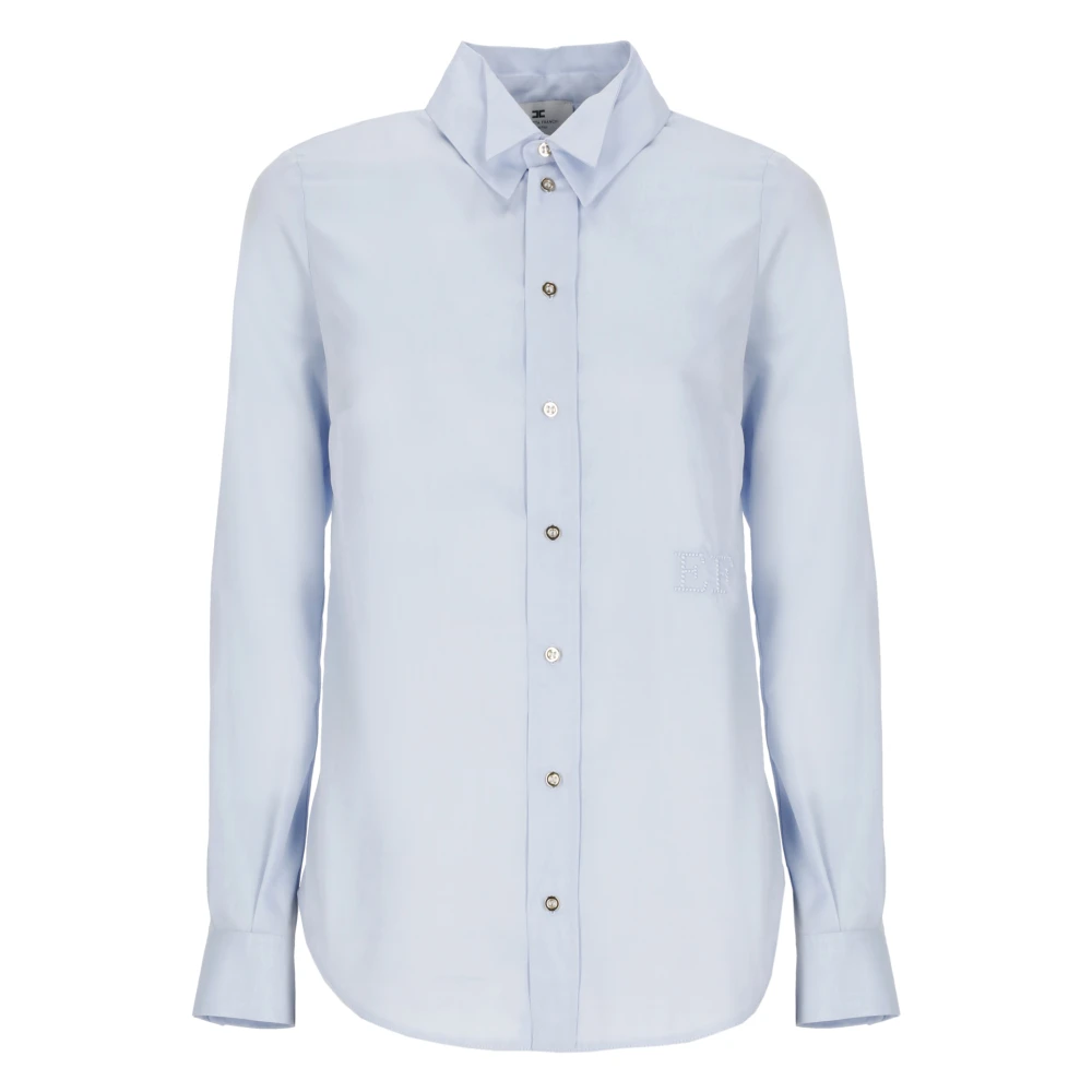 Elisabetta Franchi Blue Shirts, Female, S, Cotton Shirt