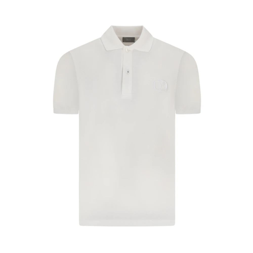Dior Men's White Icon Polo Shirt