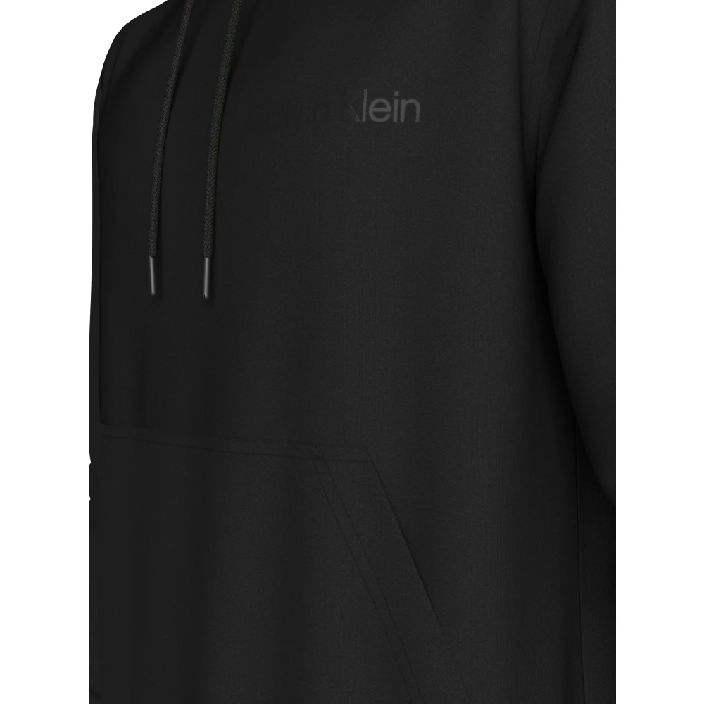 Calvin Klein Zwarte Hoodie Sweater Stijlvol Mannen Black Heren