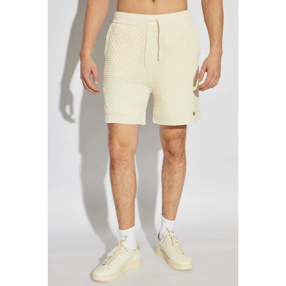 Casablanca Shorts met logo-vormige applicatie Beige Heren