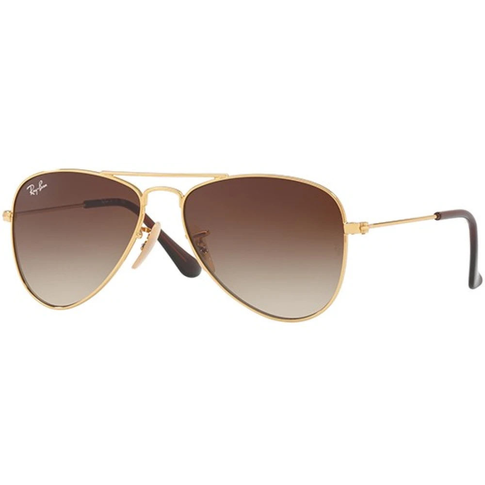 Ray-Ban Boys Brown Sunglasses, 52 Mm, Aviator Junior Sunglasses