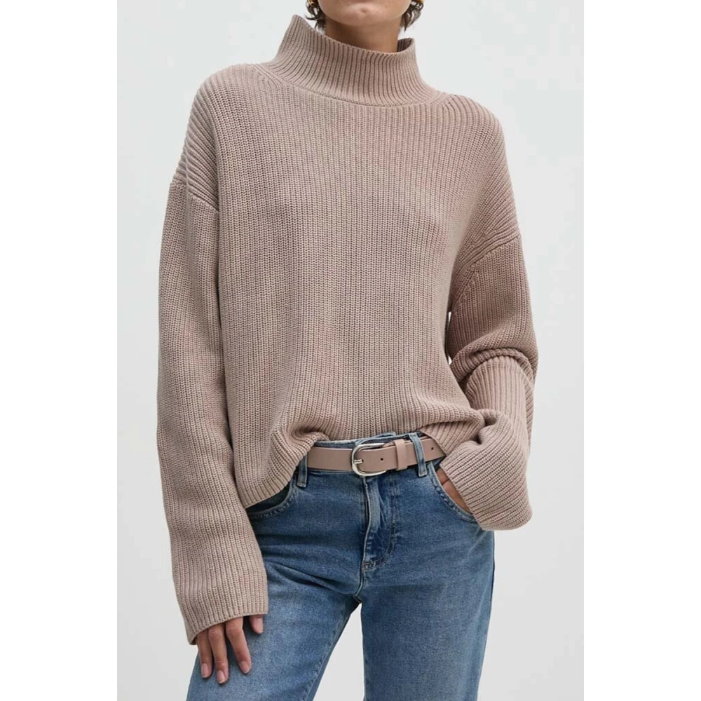 Calvin Klein Jeans Stijlvolle Sweaters Collectie Beige Dames
