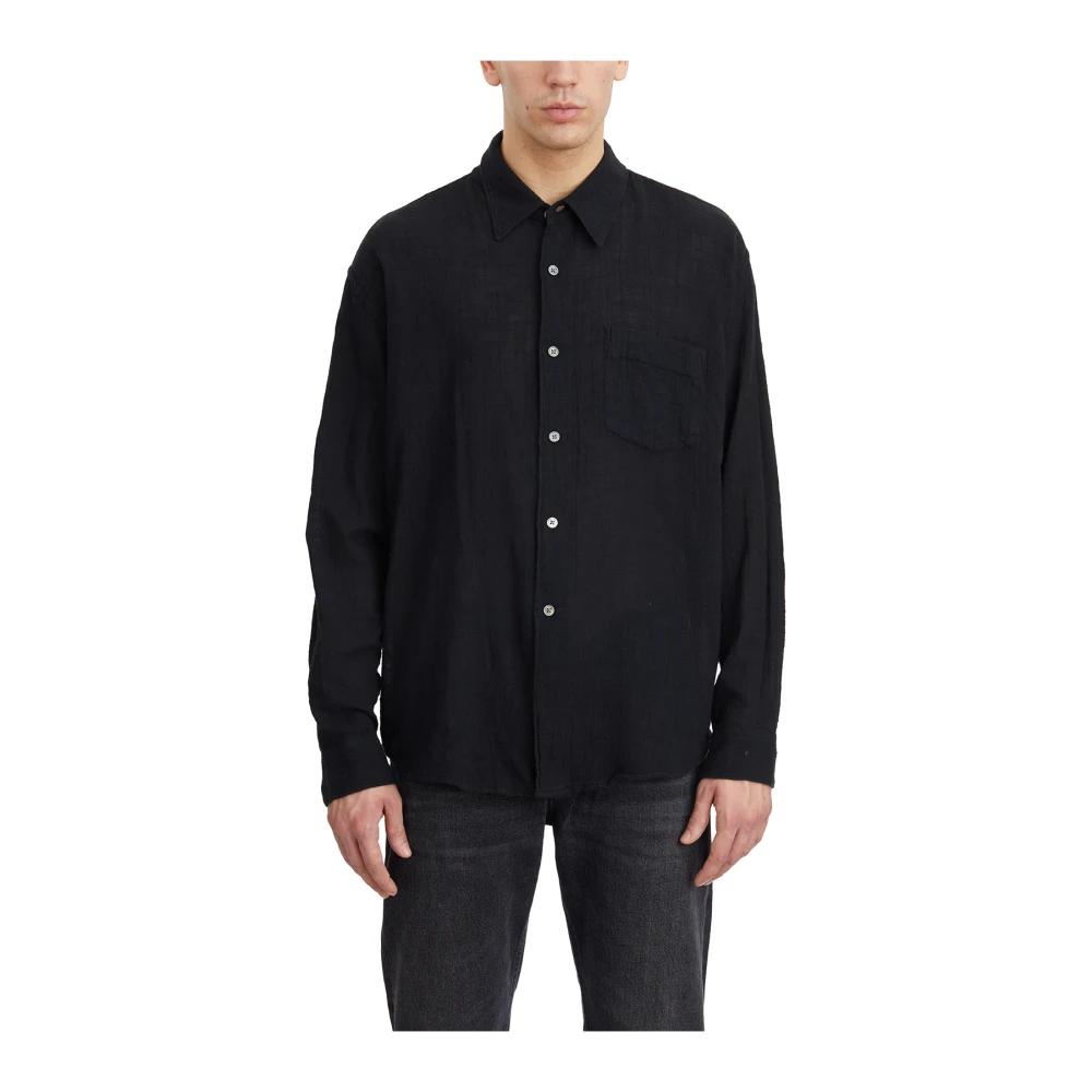 Our Legacy Katoenen Coco Shirt Black Heren