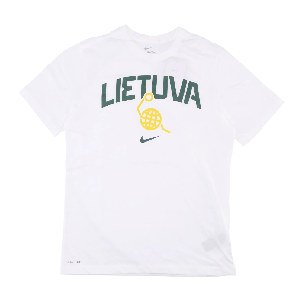 Nike 2024 Basketbalshirt Litouwen Team White Heren