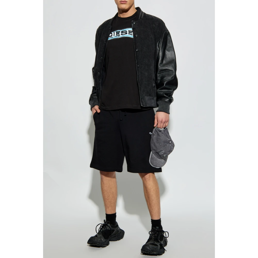 Diesel T-shirt T-Adjust-R4 Black Heren